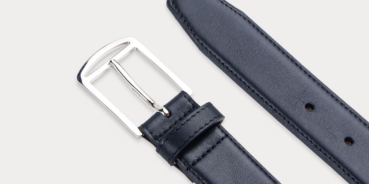 Marcel Navy Belt • Maison Boinet