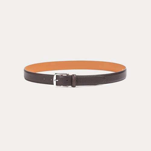 Nicolas Brown Grained Belt