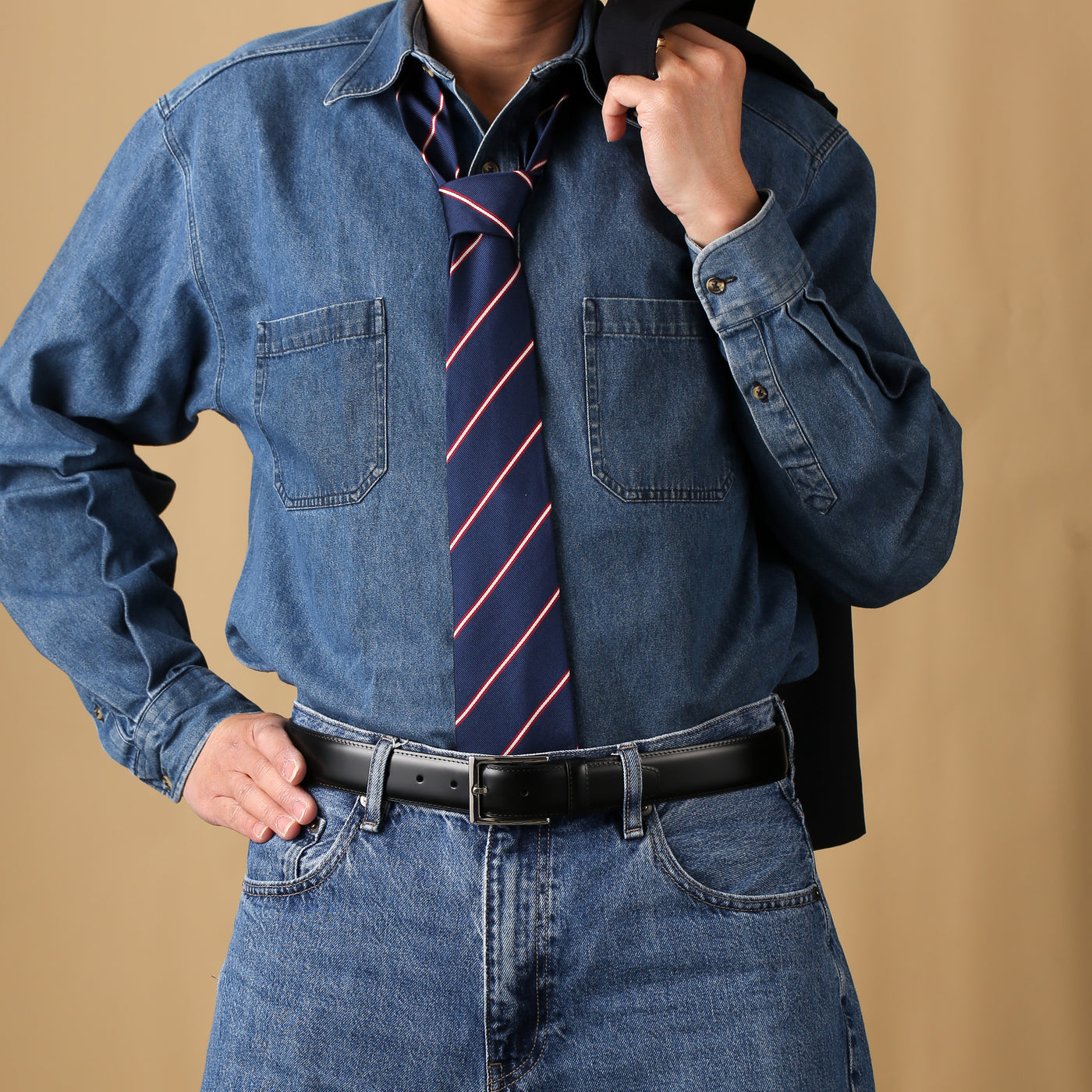 Frederick Black Maxi Belt