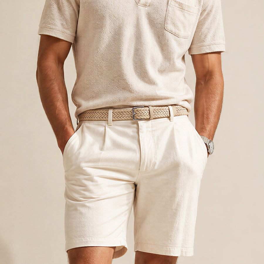 Ceinture tressée Leonard Beige