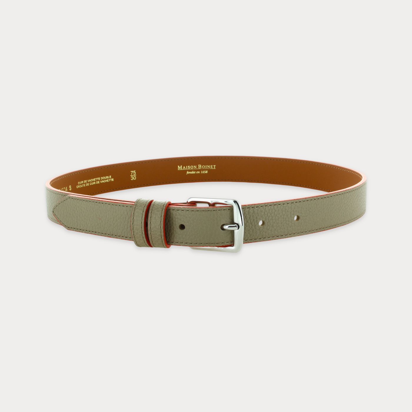 Betty Taupe Orange Belt