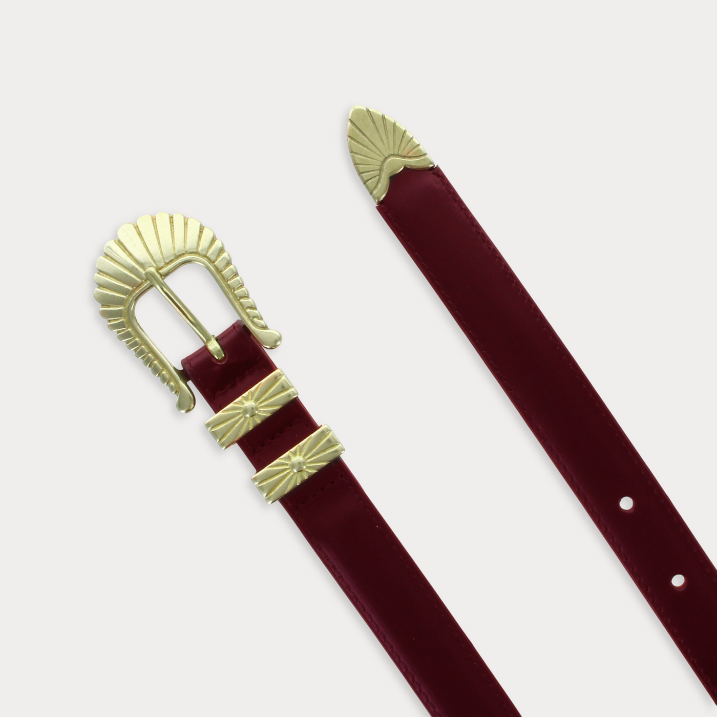 Frida Bordeaux Belt