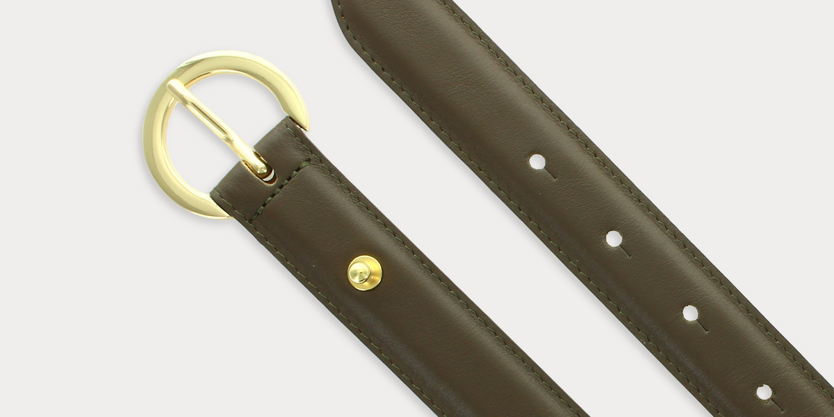 小物 MAISON BOINET/13mm belt in nappa leather Daphne Black Belt • Maison Boinet