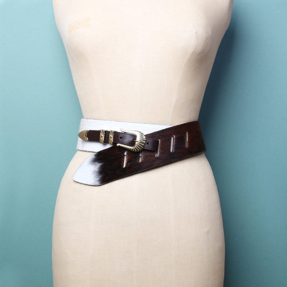 Suzy Brown Cowhide Belt