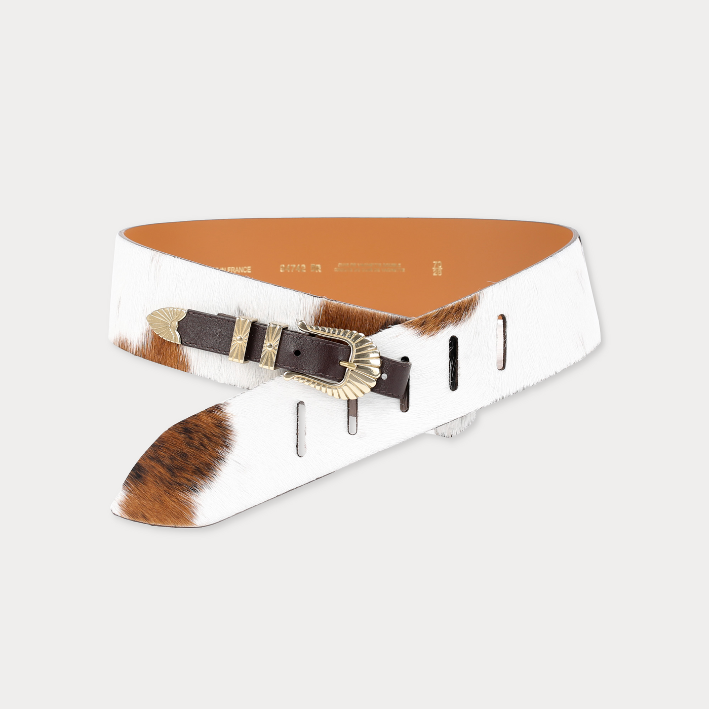 Suzy Brown Cowhide Belt