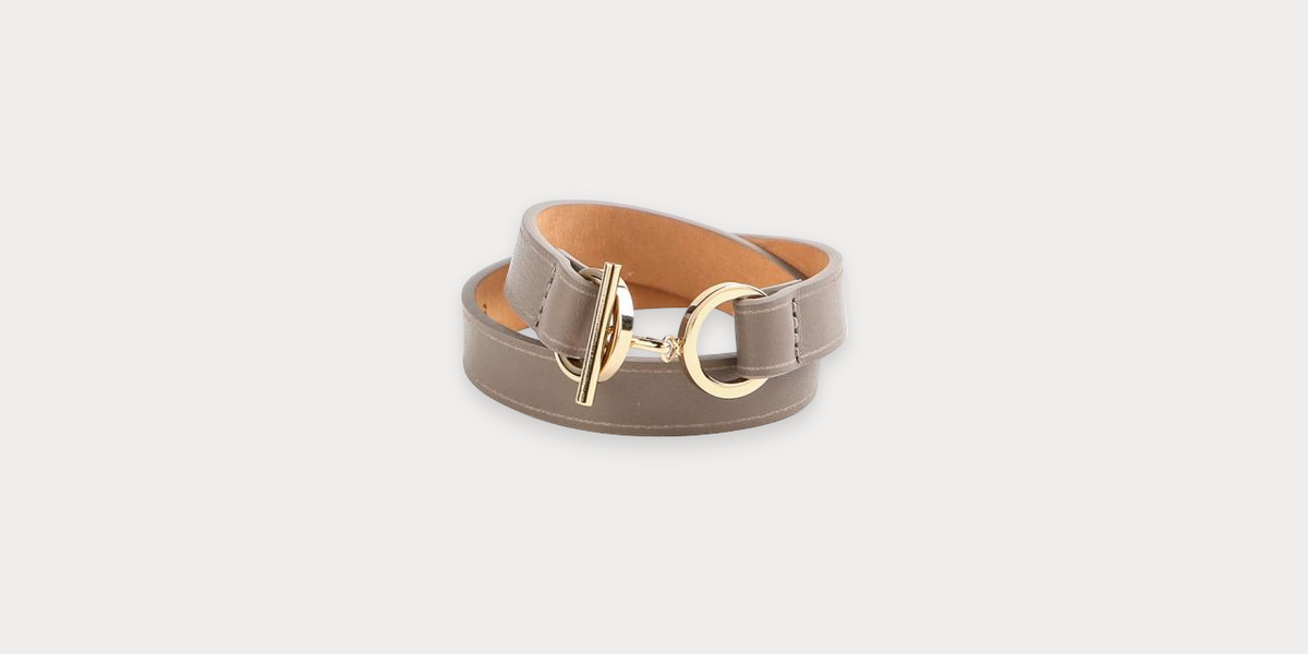 Vivienne double Gabardine bracelet • Maison Boinet
