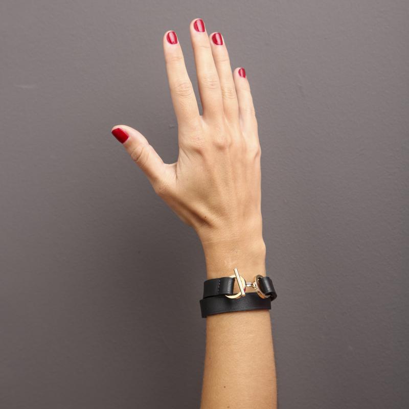 Vivienne double black bracelet