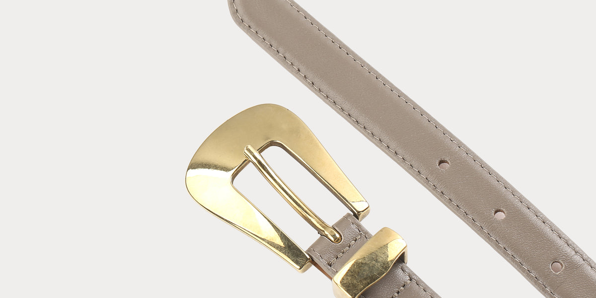 Enora Taupe Belt • Maison Boinet