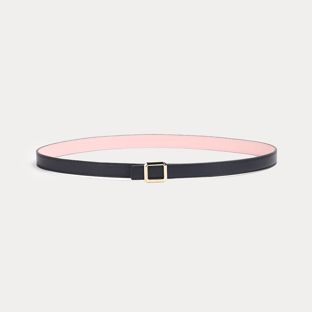 Ceinture Réversible Petite Marlène Noir Rose