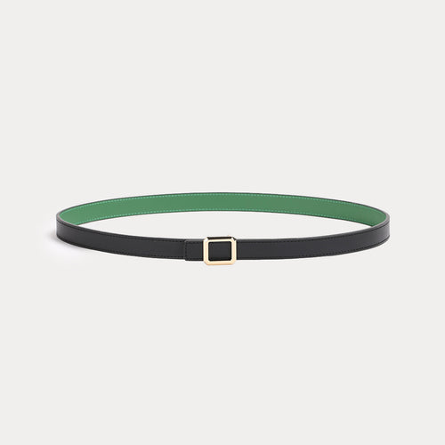Petite Marlene Black Green reversible Belt