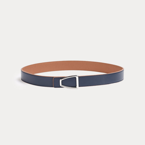 Romane Reversible Belt Navy Havana