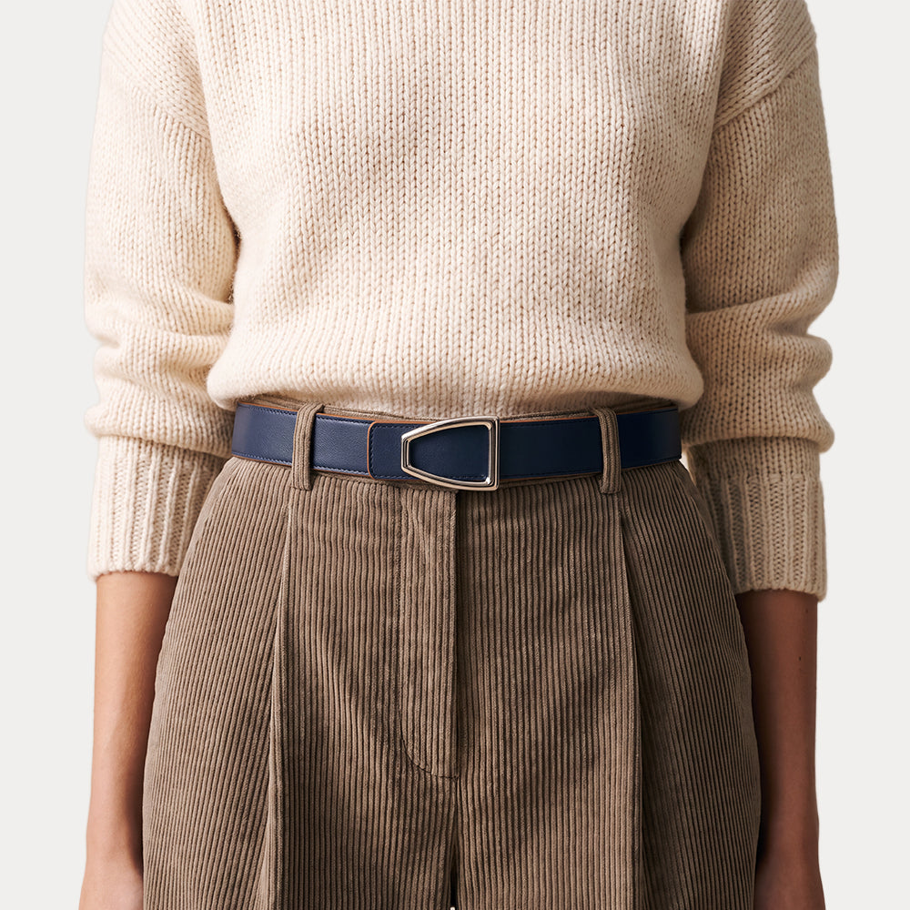 Romane Reversible Belt Navy Havana