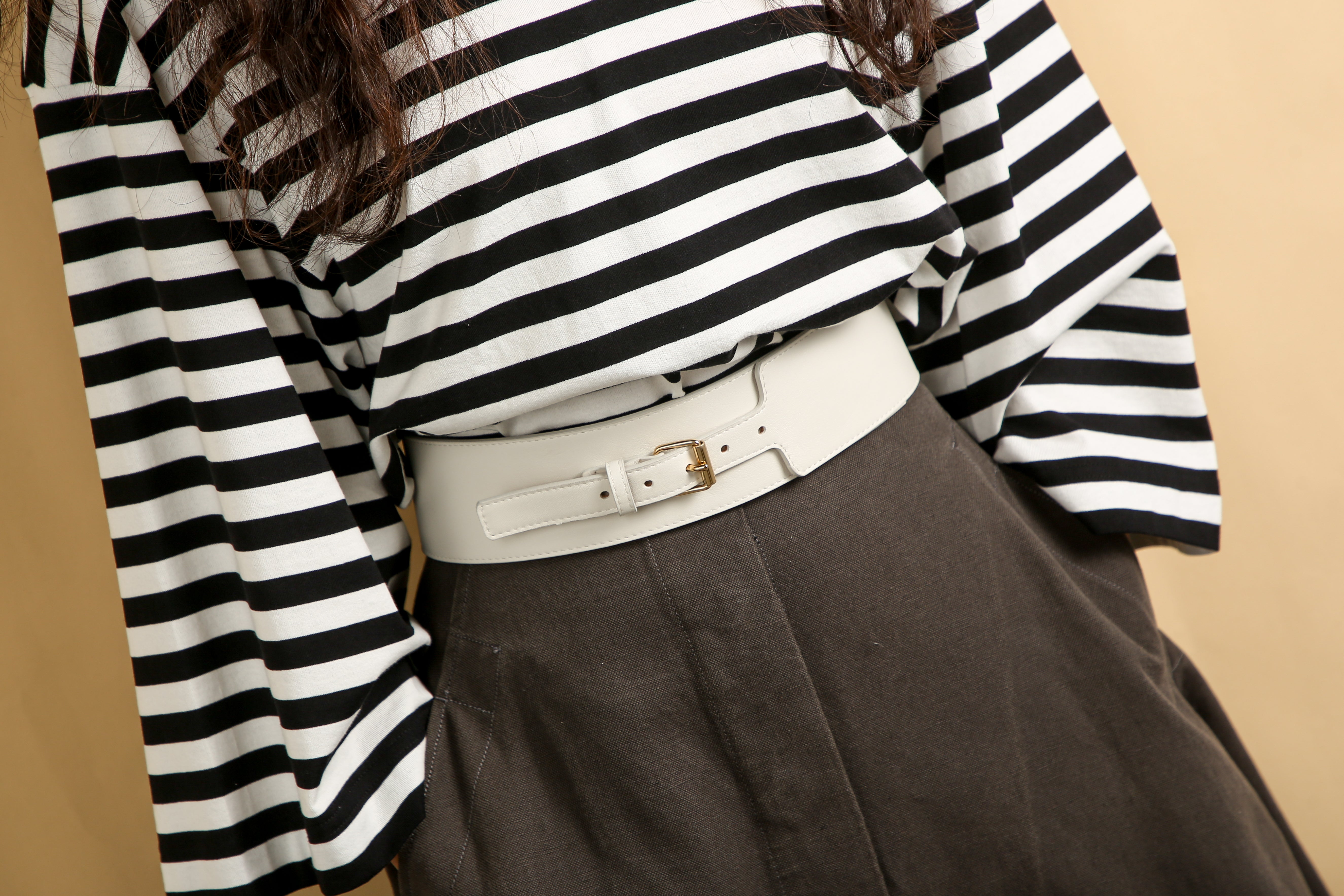Ivory Solène Belt • Maison Boinet