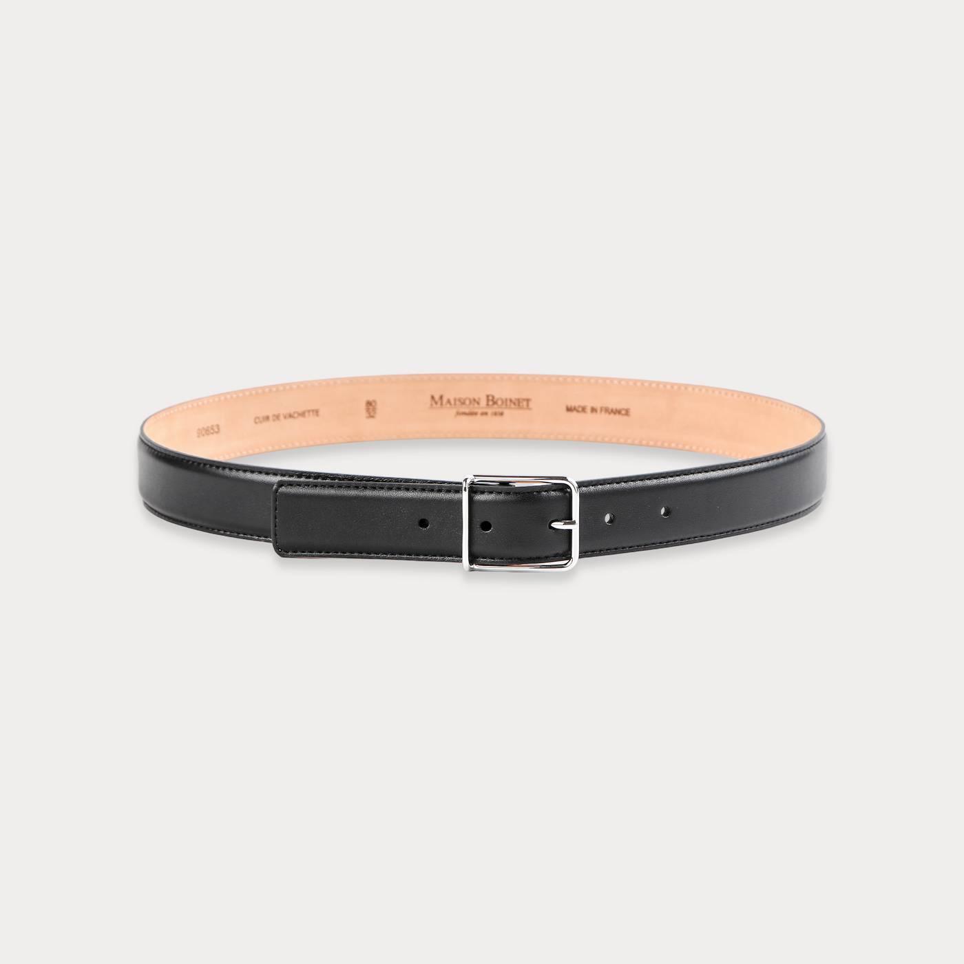 MAISON BOINET 30MM幅 黒ベルト Charlotte Black Belt • Maison Boinet