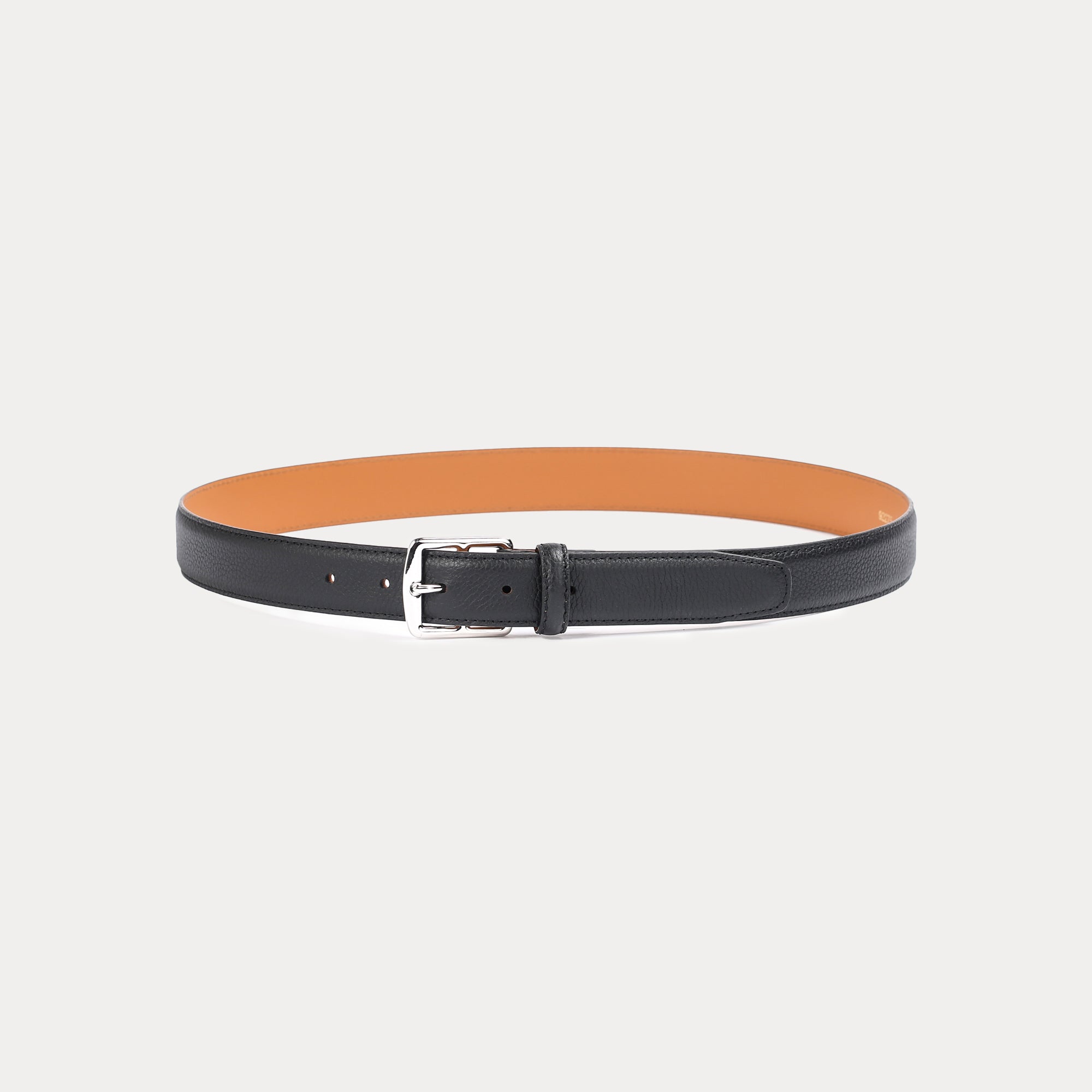Nicolas Brown Belt - Men's luxury smooth brown leather belt 30mm
