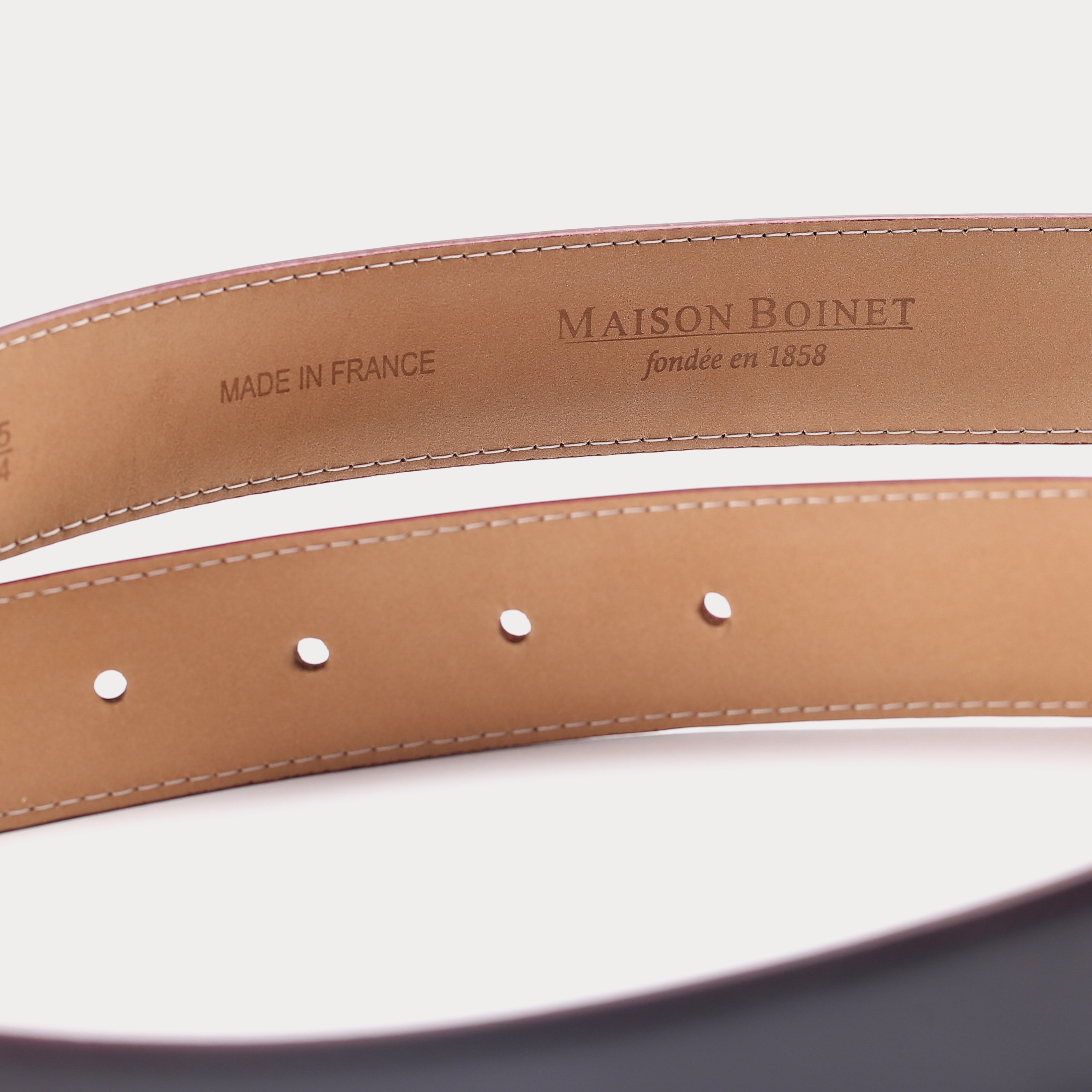 Frederick Bordeaux Belt • Maison Boinet