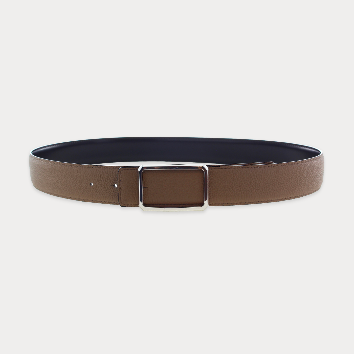Ceinture Michael Noir Taupe