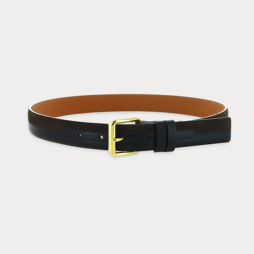 Ceinture Pierre Noir Marron