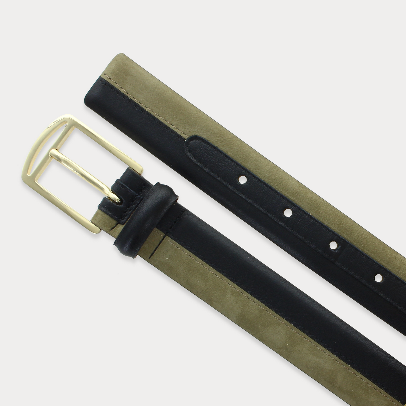 Ceinture William Noir Taupe