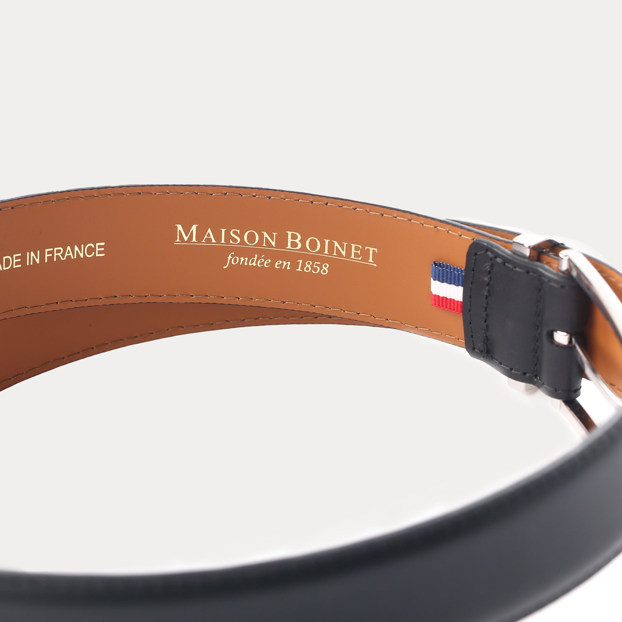 アリス☆アパルトモン◇MAISON BOINET Backle Belt Prune Black Belt • Maison Boinet