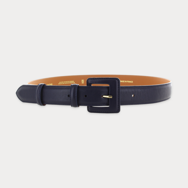 Jane Navy Belt • Maison Boinet
