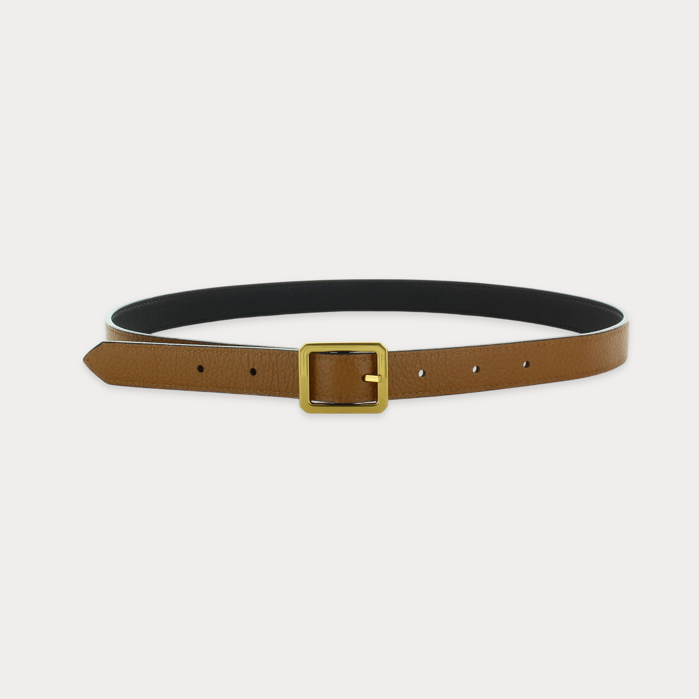 Ceinture Mini Lea Noir Havane