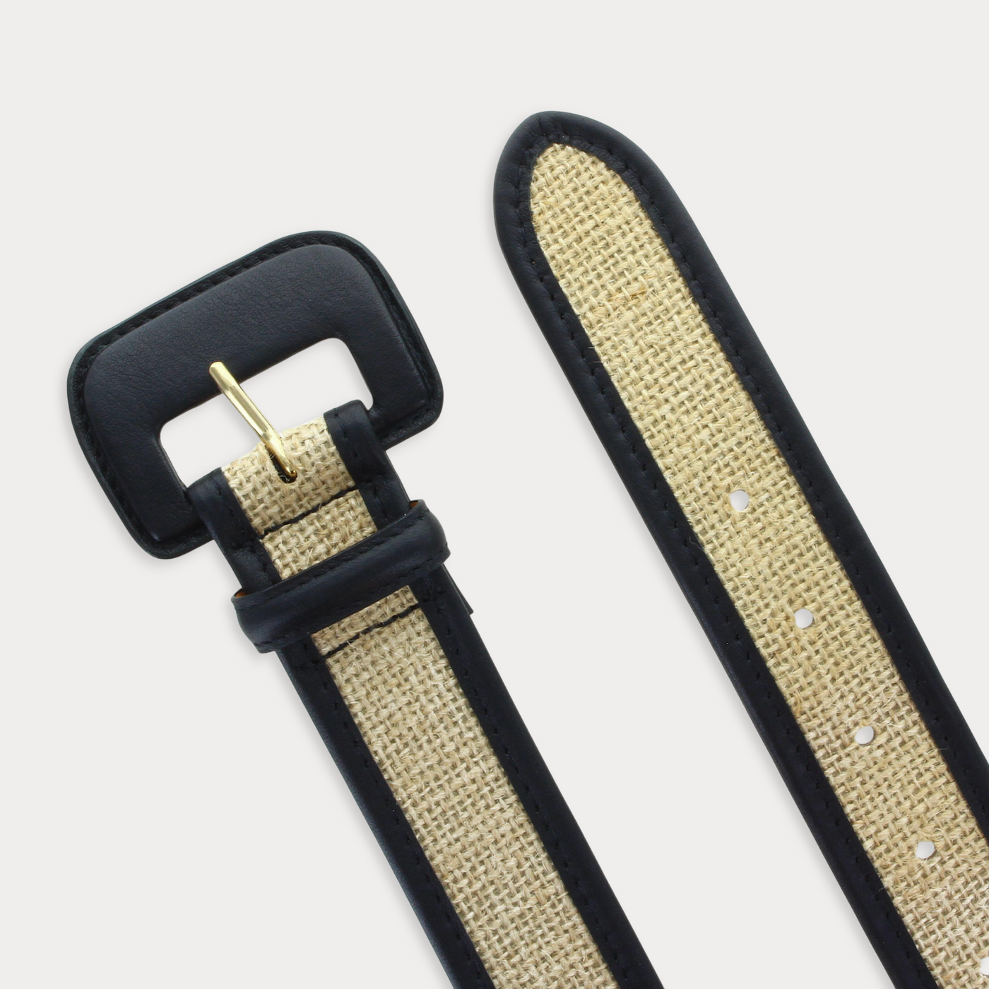 Ceinture Amanda Beige Noir