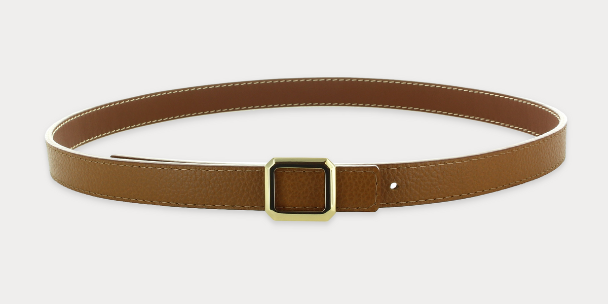 Charles Kammer CEINTURE BEATRIX HAVANE PASSANT METAL Charles Kammer CEINTURE BEATRIX HAVANE PASSANT METAL