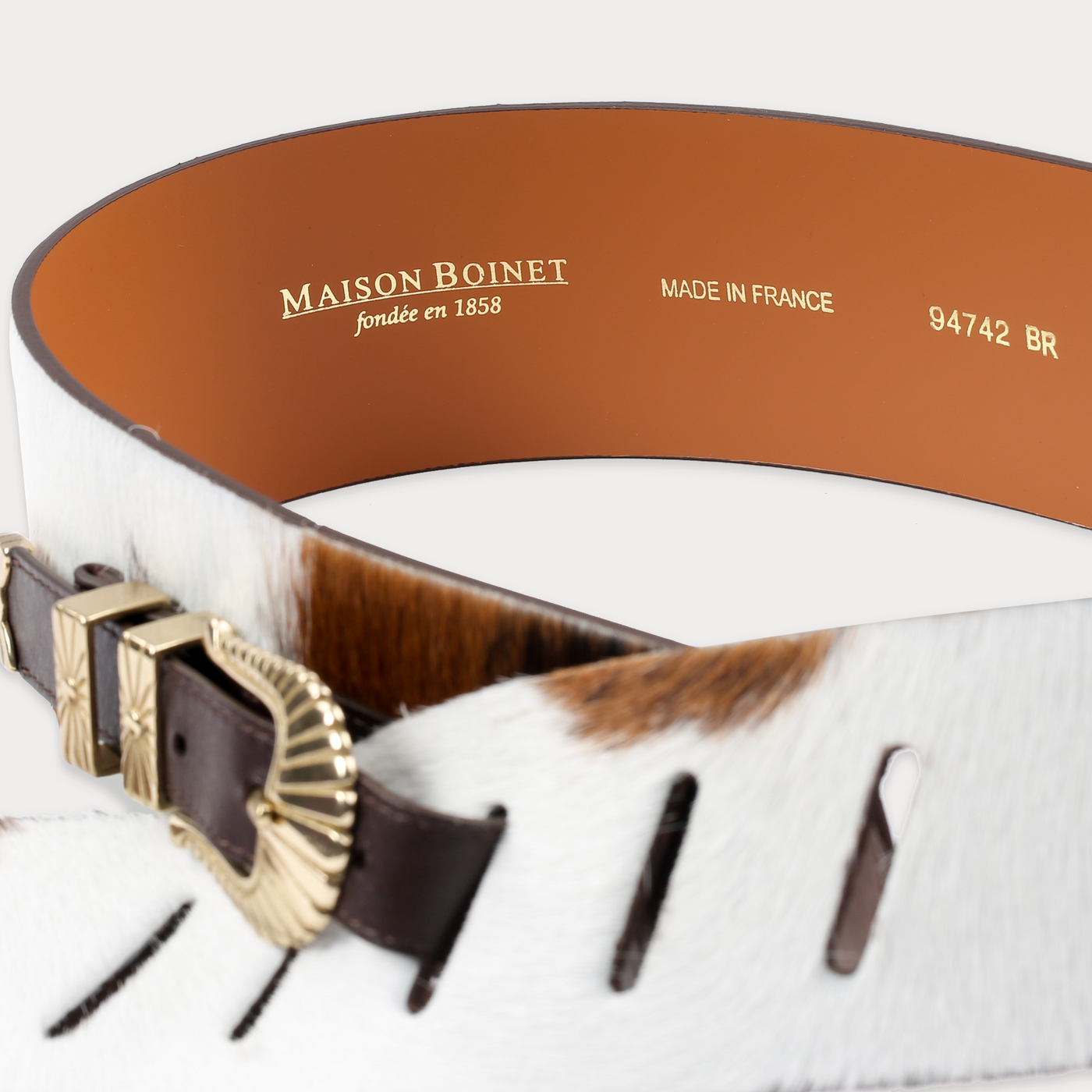 Ceinture Suzy Vache Marron