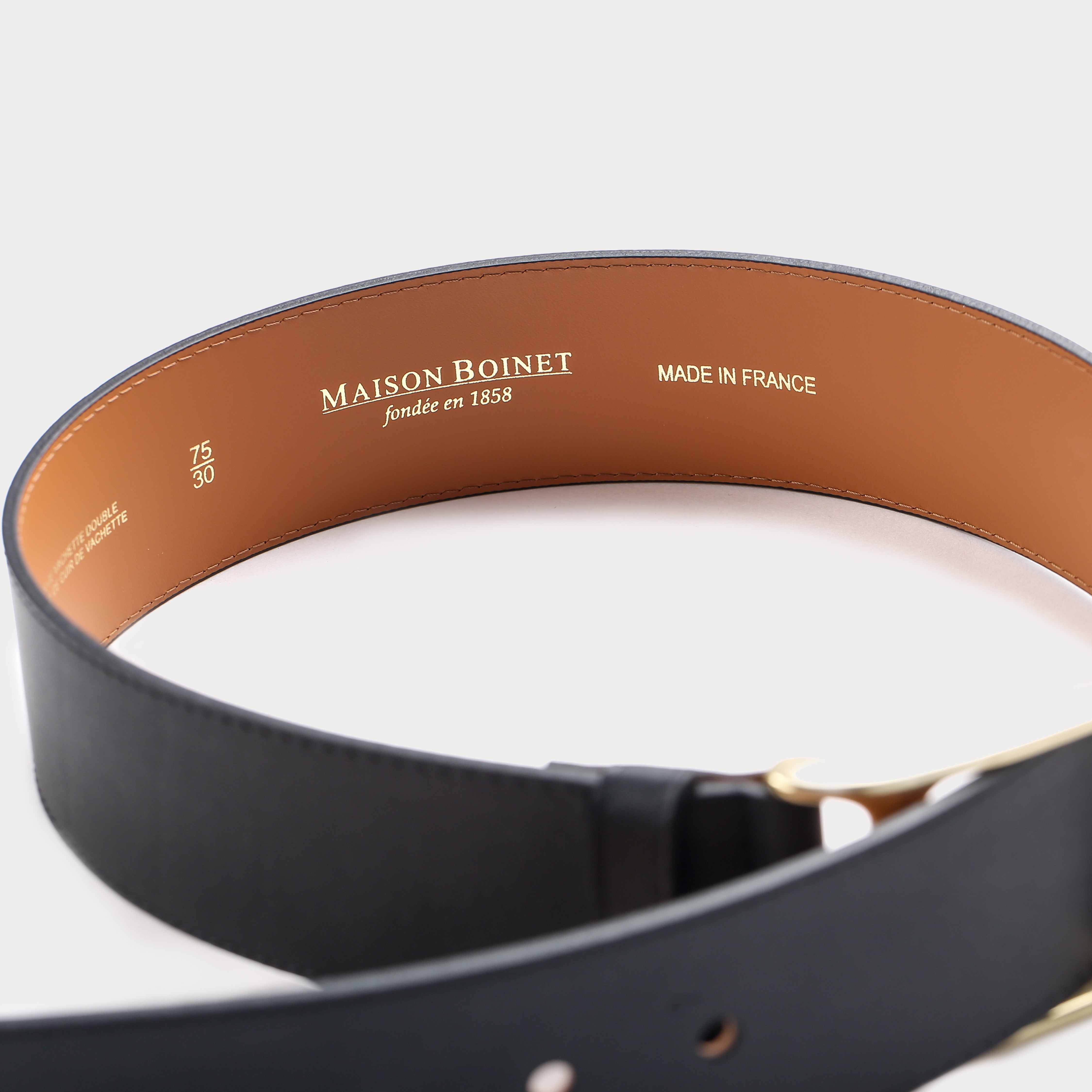 アパルトモン：【MAISON BOINET/】Leather Long Belt タグ付き新品⭐️アパルトモン メゾンボワネ レザー ロングベルト