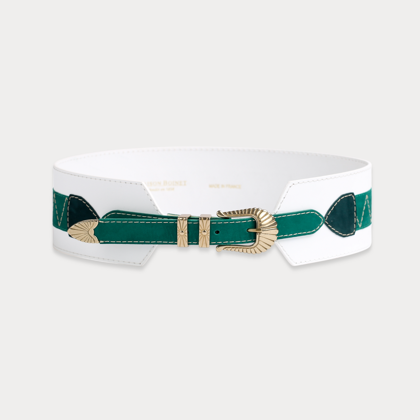 Ceinture Elsa Blanc Et Vert