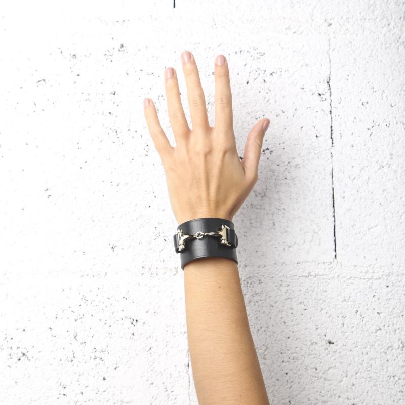 Aude Black Bracelet • Maison Boinet