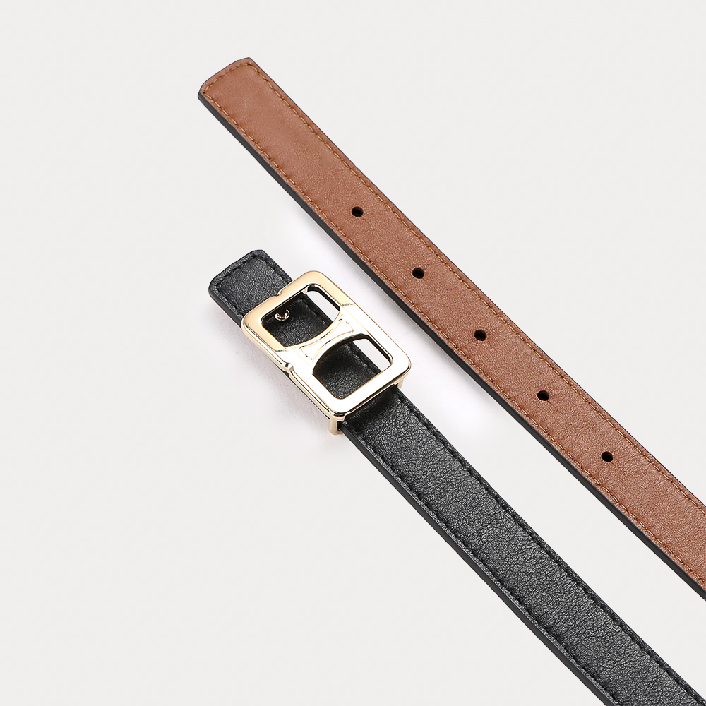 Ceinture Réversible Alizée Noir Havane