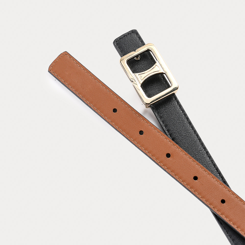 Ceinture Réversible Alizée Noir Havane