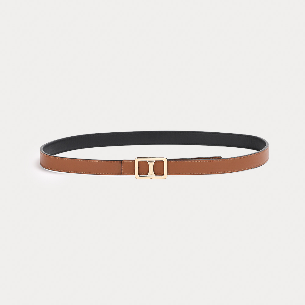 Ceinture Réversible Alizée Noir Havane