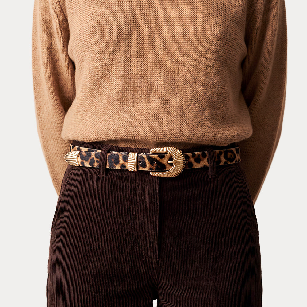 Agathe Leopard Belt
