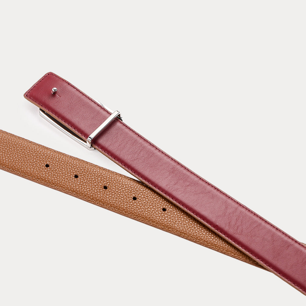 Eden Reversible Belt Bordeaux Havana