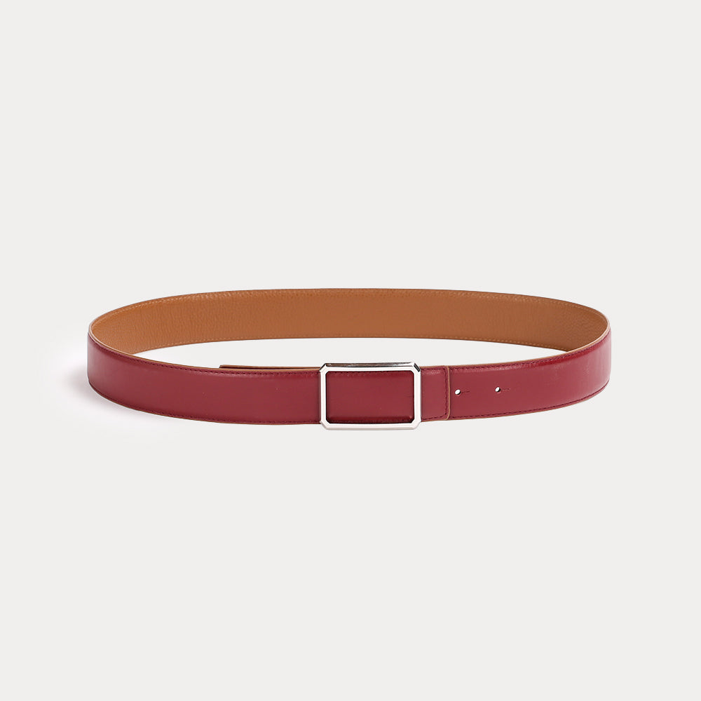 Eden Reversible Belt Bordeaux Havana