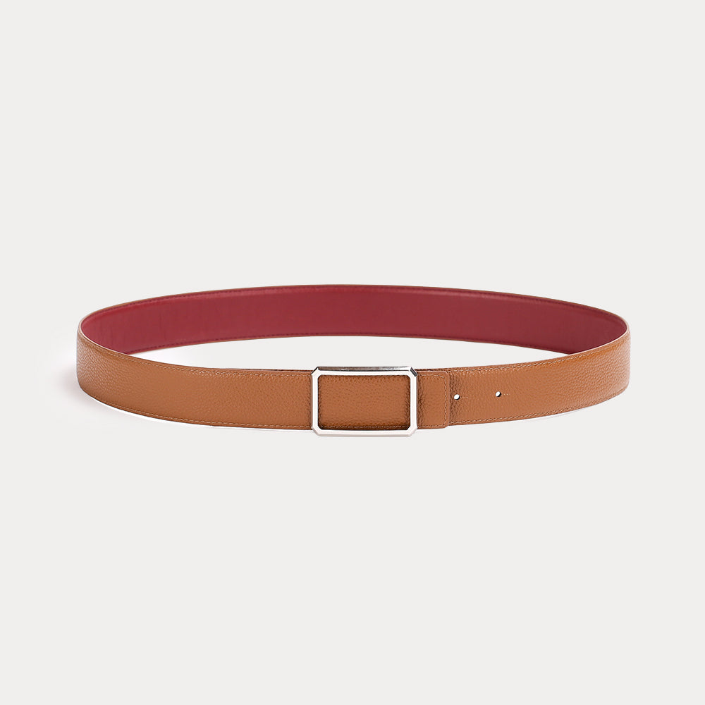 Eden Reversible Belt Bordeaux Havana