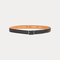Ceinture Ernest Noir Grainée