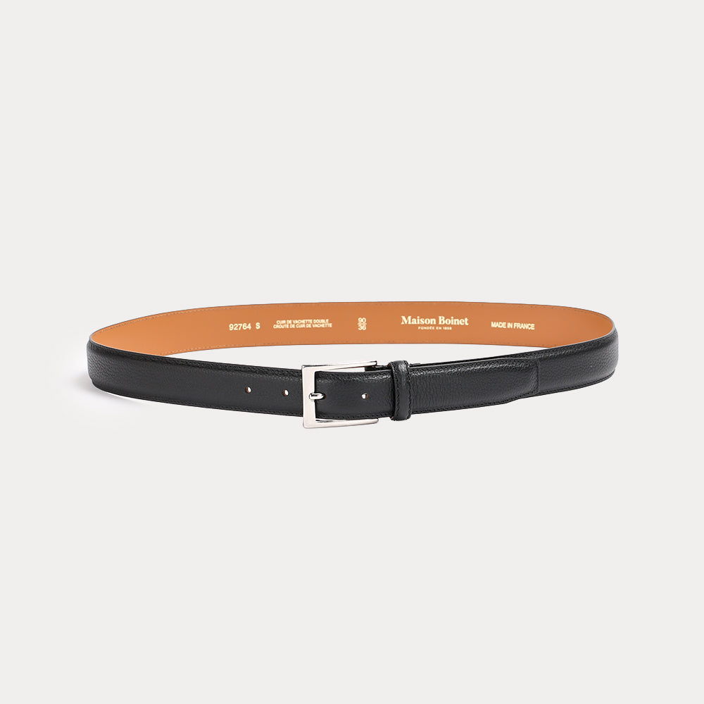 Ceinture Frederick Noir Grainé