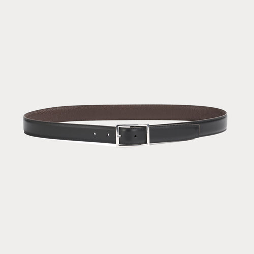 Ceinture réversible Georges Noir Marron