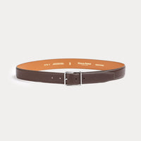Ceinture Grande Ernest Marron Grainé