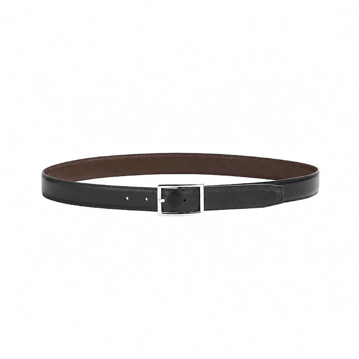 Ceinture réversible Georges Noir Marron