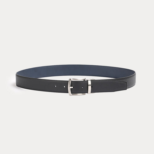 Ceinture réversible Large Jean Noir Marine