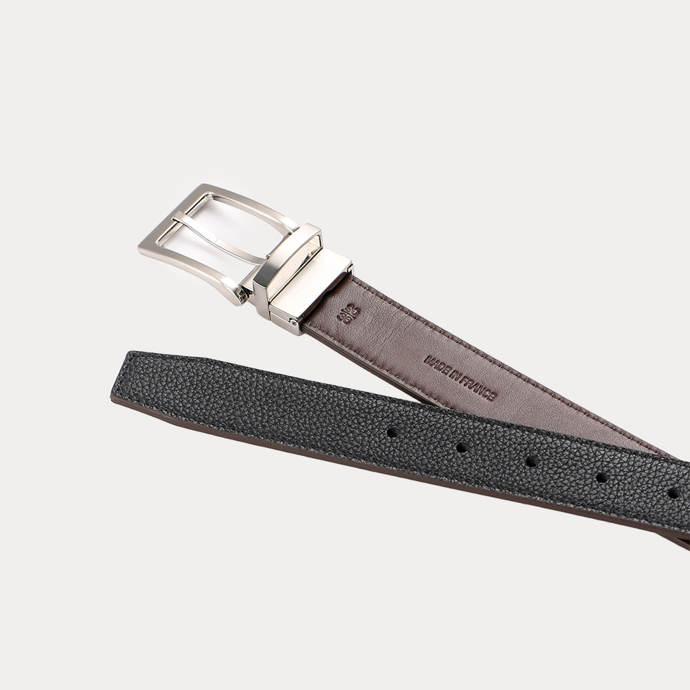 Mathis Reversible Black Brown Belt - Men's Luxury Leather Belt