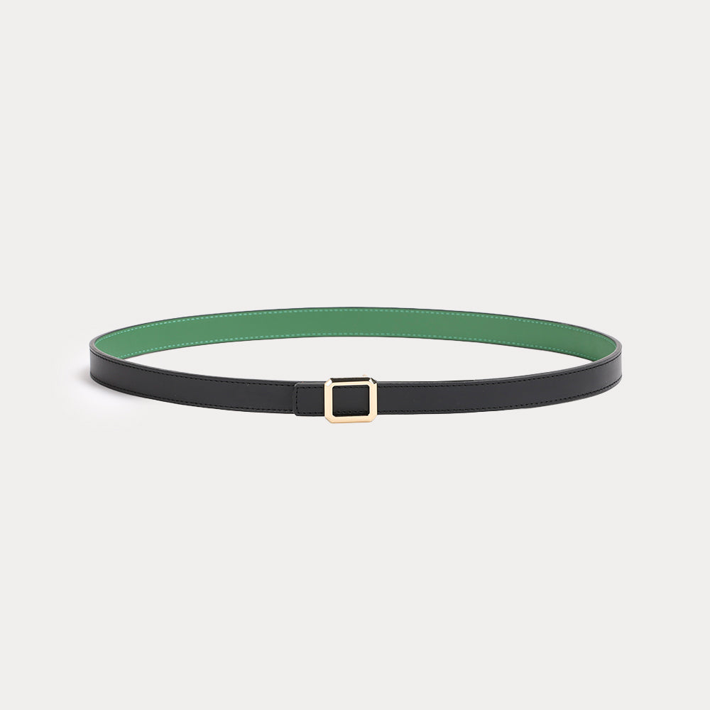 Petite Marlene Black Green reversible Belt