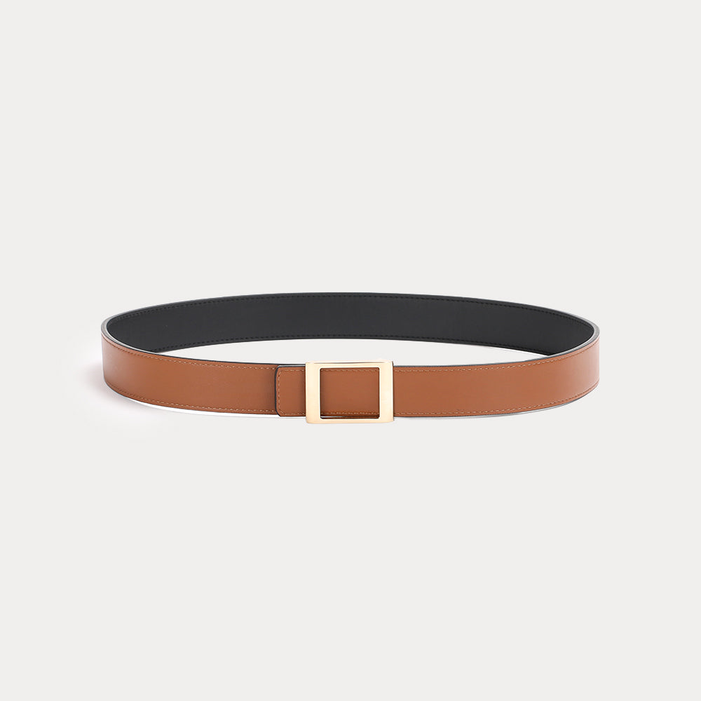 Reversible Belt Grande Emmanuelle Black Havana