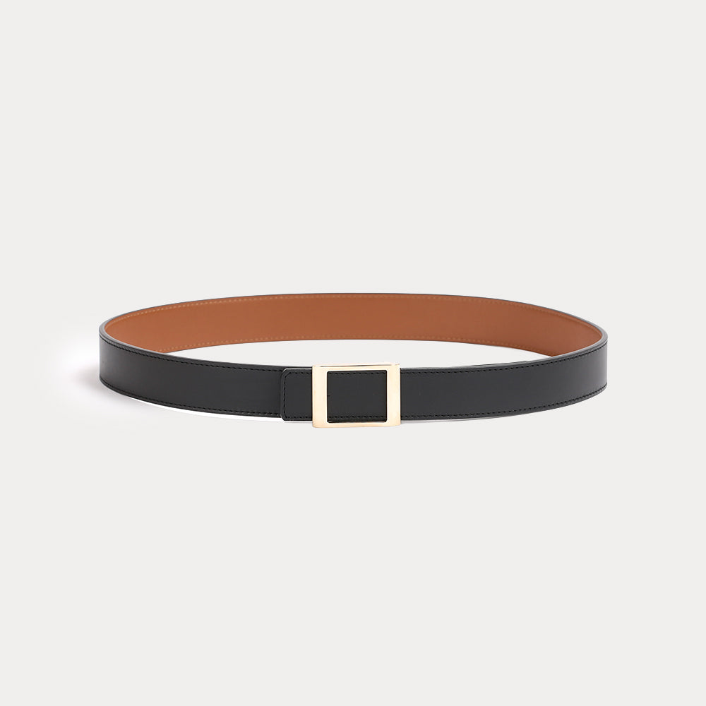 Reversible Belt Grande Emmanuelle Black Havana