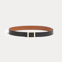 Reversible Belt Grande Emmanuelle Black Havana